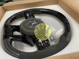 Updated Carbon fiber Steering Wheel with LED - A C CLA G GL E GLC GLA GLE GLS CLS C117 W176