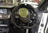 Updated Carbon fiber Steering Wheel with LED - A C CLA G GL E GLC GLA GLE GLS CLS C117 W176