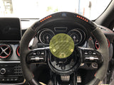 Updated Carbon fiber Steering Wheel with LED - A C CLA G GL E GLC GLA GLE GLS CLS C117 W176