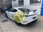 GT4 style Carbon Fiber Wing - 718 Cayman Boxster