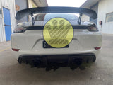 GT4 style Carbon Fiber Wing - 718 Cayman Boxster