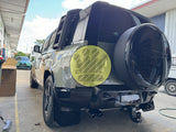 Gloss Black Spare Wheel Cover - Landrover Defender 110 90 Series