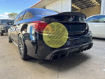 B Style Carbon Fiber Diffuser - W205 Sedan C63s C43 C300