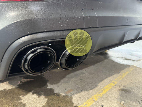 Twin outlet exhaust tips - Cayenne 9YA2 9YB2 (2023Up)
