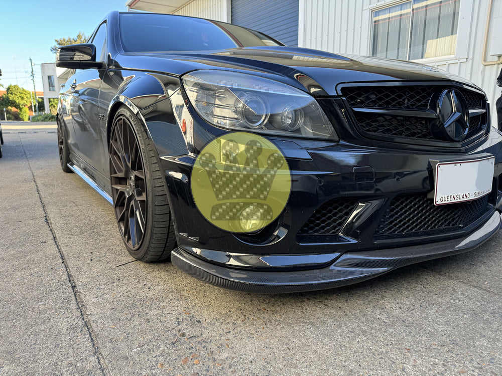 Carbon Fiber Front Lip - W204 C63 Sedan (Pre-facelift) – bodykit kingdom