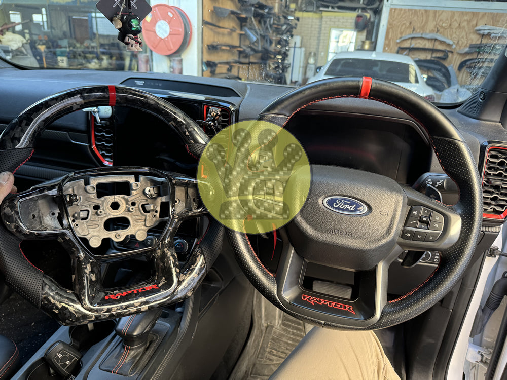 Raptor carbon fiber Steering wheel - Ranger Raptor (22 Up) – bodykit ...