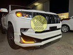 M style front lip with LEDs - Prado 150