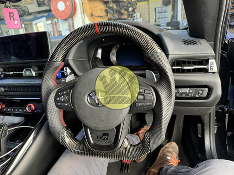 Custom Carbon Fiber steering wheel - Supra A90