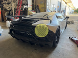 V style prepregged carbon fiber wing - LAMBORGHINI HURACAN