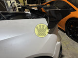 V style prepregged carbon fiber wing - LAMBORGHINI HURACAN