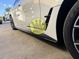 Gloss black side skirts extension - G26 4 Series