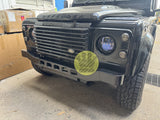 Satin black front bumper - Defender
