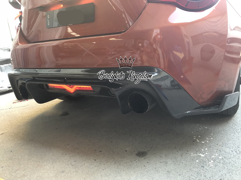 RB style Carbon Rear Diffuser with stock rear fog light - FT86 16 Up ...