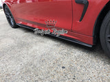 FD style carbon fiber side skirts extension - F32 F33 F36 4 Series