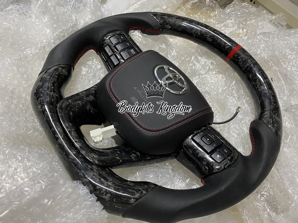 Carbon Fiber Steering Wheel Hilux vigo revo rocco bodykit kingdom