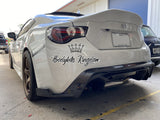 RB style Carbon Rear Diffuser with stock rear fog light - FT86 16 Up