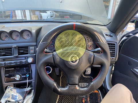 Carbon Fiber steering wheel - R34 Skyline S15 Silvia
