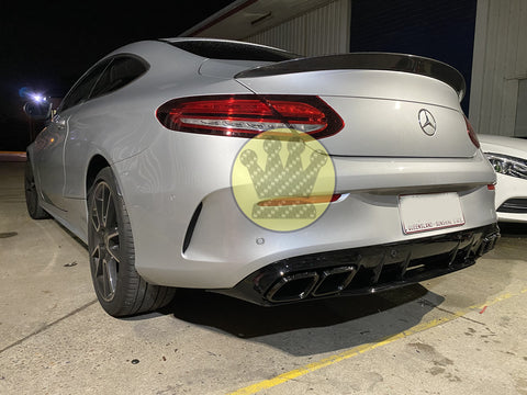 Facelifted Gloss Black Diffuser - C205 C63s Coupe