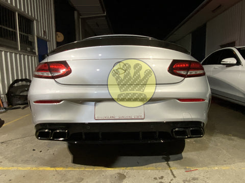 Facelifted Gloss Black Diffuser - C205 C63s Coupe – bodykit kingdom