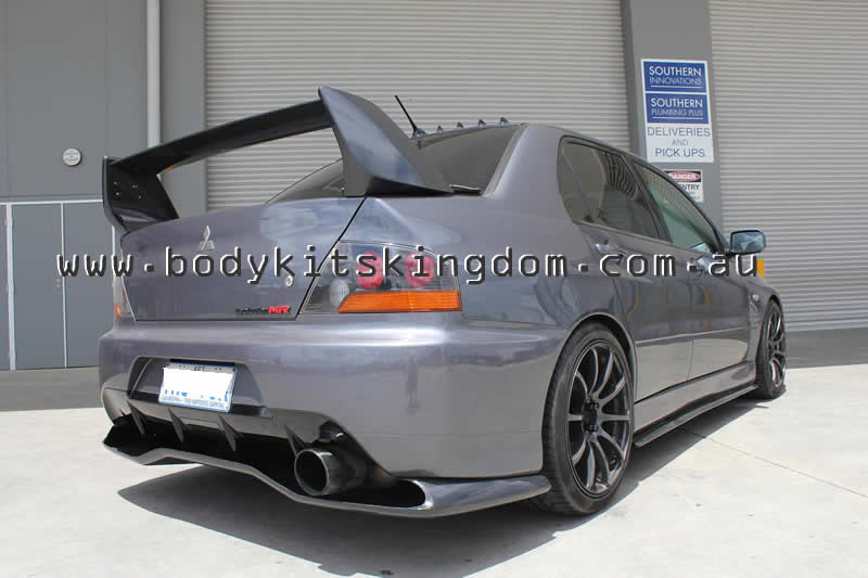 Voltex Style Rear Diffuser Voltex style Carbon Fiber Diffuser - Evolution 9 – bodykit kingdom